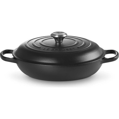 Le creuset Signature profi panvica s poklopom Čierna 30 cm