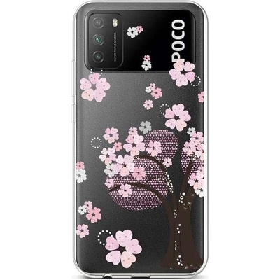 Pouzdro TopQ Xiaomi Poco M3 silikon Cherry Tree