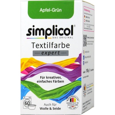 Simplicol barva na textil jablkově zelená 150 g