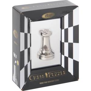 Hanayama Метален логически пъзел Hanayama - Cast Chess Rook (473682)