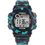 HONHX Детски часовник honhx shock, Дигитален, Черен (honhx-62003-black) Часовници
