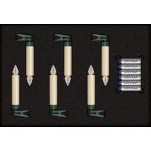 Krinner Superlight Bavaria Mini Flame Set of 6 Ivory