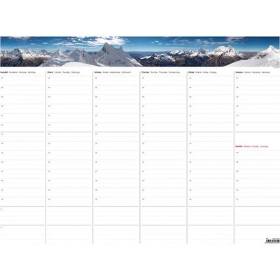 SK Týdenní plánovací mapa A2 bez plastové lišty stolní 2020 – Zboží Mobilmania