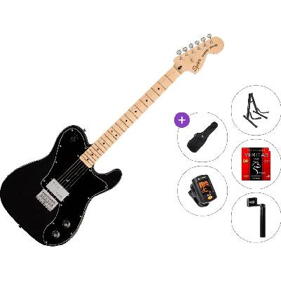 Squier Paranormal Esquire Deluxe Standard SET Metallic Black Електрическа китара