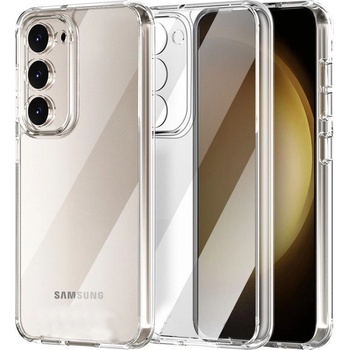 Samsung Силиконов кейс Armor Anti Shock за Samsung Galaxy S23, Защита около камерите, Прозрачен (3624)