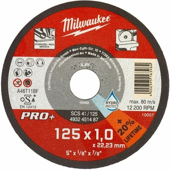 Milwaukee Řezný kotouč 125 x 1.0 x 22,23 mm 4932451487