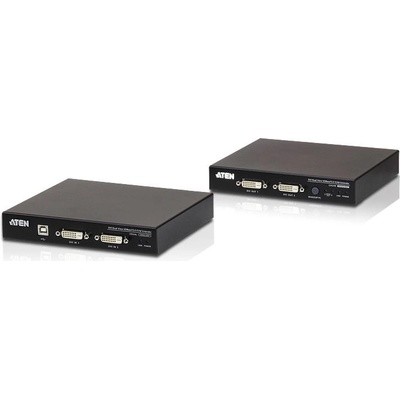 ATEN USB DVI Dual View HDBaseT 2.0 KVM удължител (1920 x 1200 100 m) CE624-AT-G (CE624-AT-G)