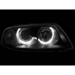  Кристални фарове Angel Eyes VW PASSAT B5.5 (01-05) - черни
