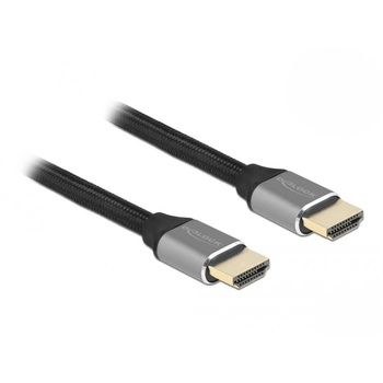 Delock Кабел Delock Ultra High Speed, HDMI мъжко - HDMI мъжко, 48 Gbit/s, 8K 60 Hz, 2 м, Сив (DE83996)