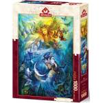 Art Puzzle Пъзел Art Puzzle от 1000 части - Принцеси на деня и нощта (5218)