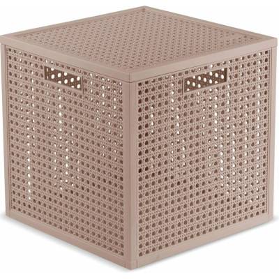 Curver Staroružový úložný box s vekom z recyklovaného plastu 28x28x28 cm