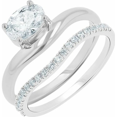 Eppi Pôvabný zásnubný set prsteňov s lab grown diamantmi Karina RE48914