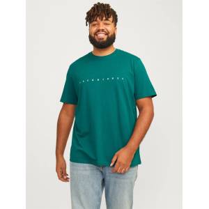 JACK & JONES Мъжка тениска Jack and Jones Jack+ Star T-Shirt Mens Plus Size - Deep Teal