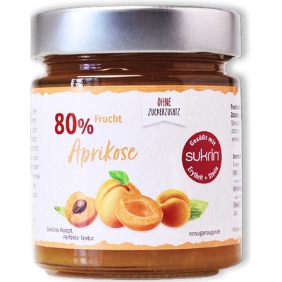 NO SUGAR SUGAR meruňková marmeláda 80% slazená Sukrinem 225 g