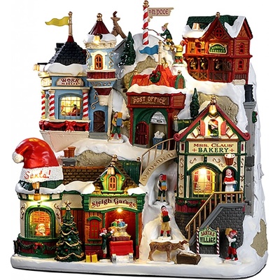 Lemax Vánoční dekorace Santa's Village 26 x 26 x 9,5 cm
