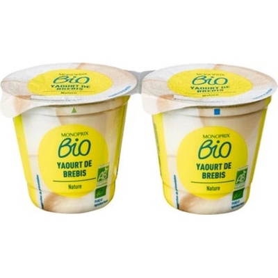 Monoprix Biologique Bio ovčí jogurt 2 x 125 g