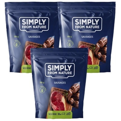 SIMPLY FROM NATURE Kančí klobásky 3 x 300 g