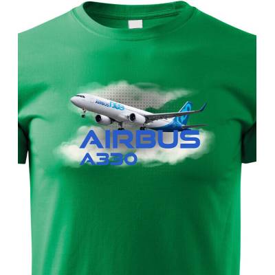 Dětské tričko Airbus A330 ZelenáCanvas Dětské tričko Bezvatriko.cz 3224