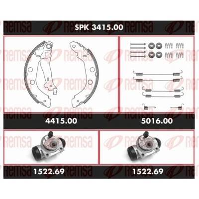 REMSA Souprava brzd, bubnova brzda Super Precision Kit SPK 3415.00