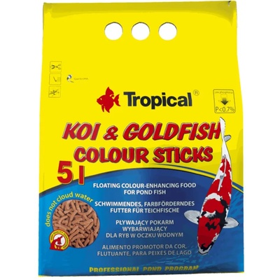 Tropical Koi & Goldfish цветни пръчици - 5 L