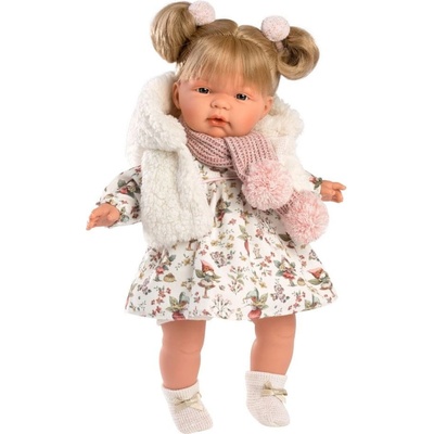 Llorens 38352 JOELLE realistická se zvuky a měkkým látkovým tělem 38 cm