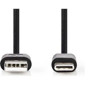 Nedis CCGL60601BK10 Кабел USB A - USB C (USB-C), 5W, дължина 1m (CCGL60601BK10)