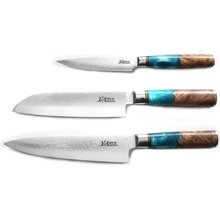 MaceMaker MILANO Sada SanMai damaškových kuchyňských nožů 3 ks