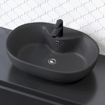 Bath Deluxe Мивка за плот TROMSO 59, 5x41 cm керамика/черно (BT0172)