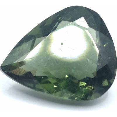 Vltavín broušený - kapka - 3,837 ct