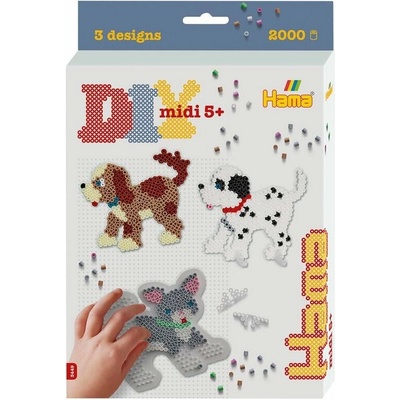 Hama koralky Hama Dárkový box Kočky a psi midi