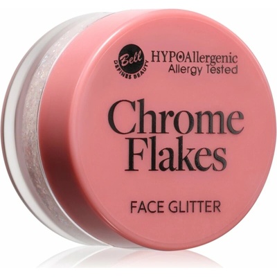 Bell HYPOallergenic Chrome Flakes třpytky na obličej 5 g