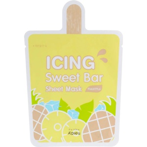 A'PIEU Icing Sweet Bar Sheet Mask - Pineapple - Подхранваща и Успокояваща Текстилна Маска с Ананас 1бр/21г