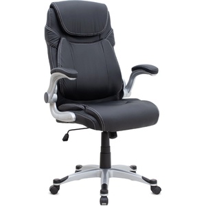 TopMebel Офис стол Gustavo TopMebel с PU кожа в черен цвят 69x65x116/126cm