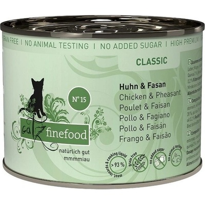 Catz finefood No.15 s kuracím a bažantím mäsom 200 g