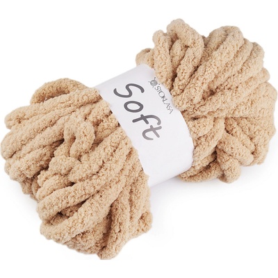 Pletací příze žinylková Soft 250 g Varianta: 4 béžová světlá, Balení: 1 ks