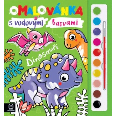 Omalovánka s vodovými barvami Dinosauři
