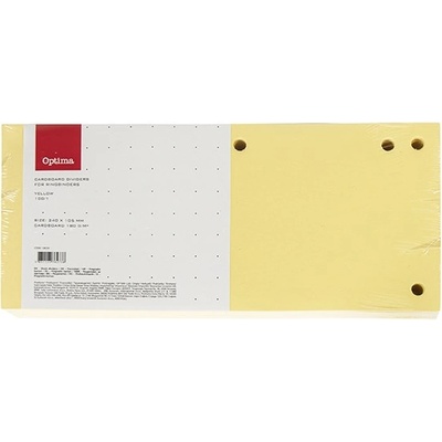 OPTIMA Разделителна лента OPTIMA 105x240mm жълта 100 броя 128235 (128235)