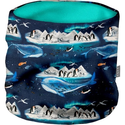 Unuo Dětský nákrčník z fleecu Basic Tučňáci – Zboží Mobilmania