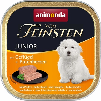 Animonda Vom Feinsten Junior Dog hydina a morčacie srdce 150 g