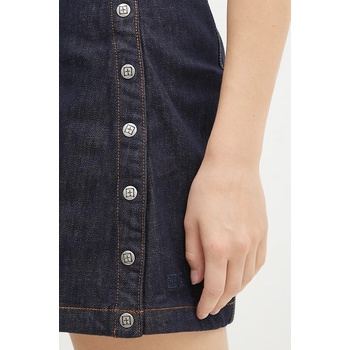 KSUBI Дънкова рокля KSUBI Hotline в тъмносиньо къса с кройка по тялото WFA24DR002 (WFA24DR002)