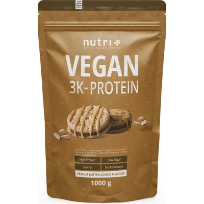 nutri + Протеин на прах Vegan 3K - Peanut Butter Cookie
