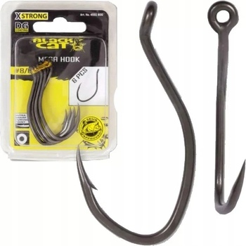 Black CAT MEGA Hook DG COATING vel.10 6 ks