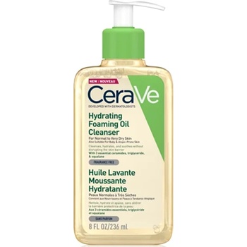 CeraVe Facial Cleansers Hydrating Foaming Oil Cleanser почистващо олио с хидратиращ ефект унисекс 473 мл