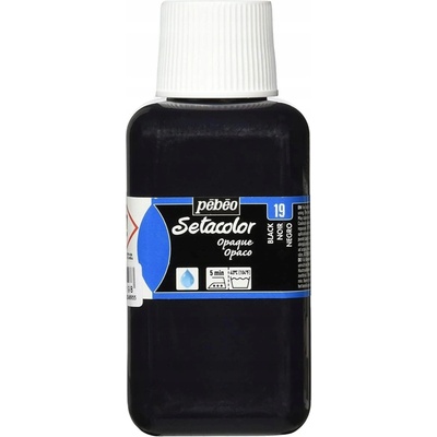 Pébéo Setacolor Opaque farba na textil 19 black 250 ml