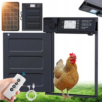 Automatická dvířka pro kurník Bedee s časovačem