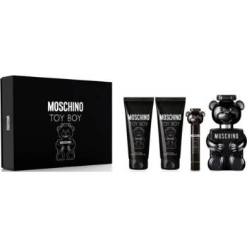 Moschino Toy Boy - Подаръчен комплект за мъже: 100мл парфюм EDP + 10мл парфюм EDP + 100мл душ гел + 100мл балсам за след бръснене