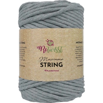 ReTwisst Macrame String 5 mm 06 šedá