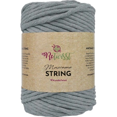 ReTwisst Macrame String 5 mm 06 šedá