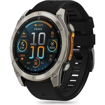 Tech-Protect Силиконова каишка за часовник Garmin Fenix 5x / 5x Plus / 6x / 6x Pro / 7x / 8 (51mm) от Tech-Protect Silicone Line - Черен (5906302376766)