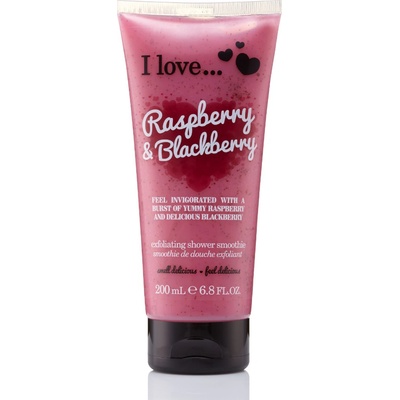 I Love Raspberry Blackberry sprchový peeling 200 ml